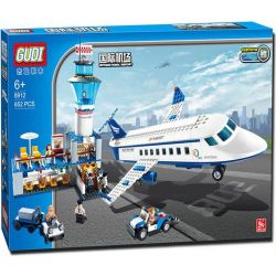 GUDI 8912 Xếp hình kiểu Lego CITY International Airport Sân Bay Với Máy Bay Chở Khách Cỡ Vừa 652 khối