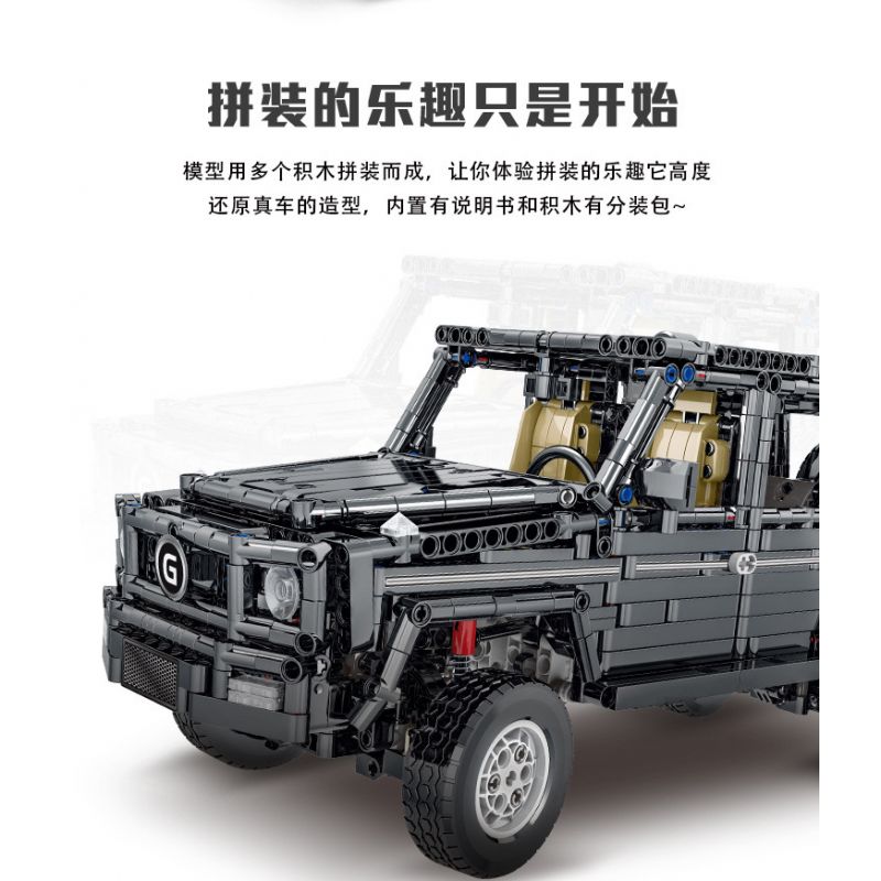 MorkModel 023003-1 023003-2 023003-3 023003-4 Mork Model 023003-1 023003-2 023003-3 023003-4 REBRICKABLE MOC-46049 46049 MOC46049 non  MERCEDES BENZ AMG G63 1:12 tỷ lệ 1:12 bộ đồ chơi xếp lắp ráp ghép mô hình  Kỹ Thuật Công Nghệ Cao Mô Hình Phương Tiện 1629 khối