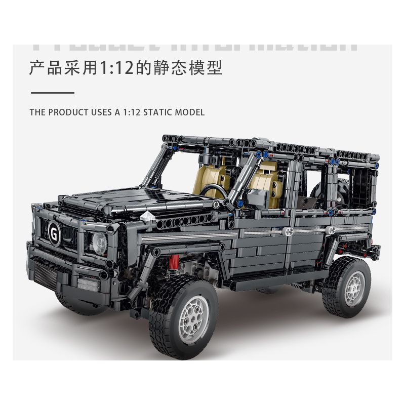 MorkModel 023003-1 023003-2 023003-3 023003-4 Mork Model 023003-1 023003-2 023003-3 023003-4 REBRICKABLE MOC-46049 46049 MOC46049 non  MERCEDES BENZ AMG G63 1:12 tỷ lệ 1:12 bộ đồ chơi xếp lắp ráp ghép mô hình  Kỹ Thuật Công Nghệ Cao Mô Hình Phương Tiện 1629 khối