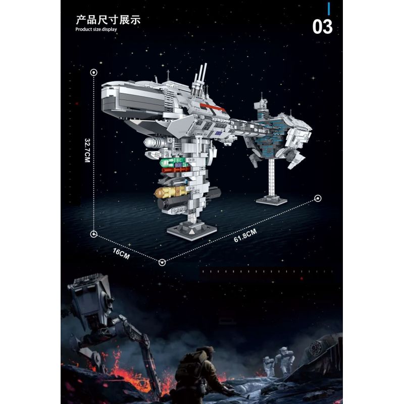 MorkModel 032001 Mork Model 032001 REBRICKABLE MOC-57273 57273 MOC57273 non  NEBULA-B TÀU KHU TRỤC Y TẾ bộ đồ chơi xếp lắp ráp ghép mô hình Star Wars NEBULON-B ESCORT FRIGATE Chiến Tranh Giữa Các Vì Sao 1988 khối