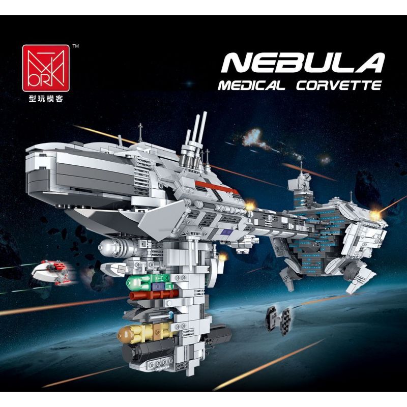 MorkModel 032001 Mork Model 032001 REBRICKABLE MOC-57273 57273 MOC57273 non  NEBULA-B TÀU KHU TRỤC Y TẾ bộ đồ chơi xếp lắp ráp ghép mô hình Star Wars NEBULON-B ESCORT FRIGATE Chiến Tranh Giữa Các Vì Sao 1988 khối