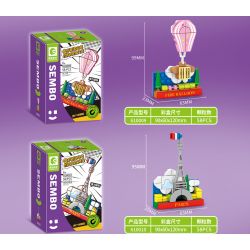 SEMBO 610008 non  CẦU THÁP CẦU ĐÔI bộ đồ chơi xếp lắp ráp ghép mô hình Fridge Refrigerator Magnets FRIDGE MAGNETS Nam Châm Dính Tủ Lạnh 74 khối