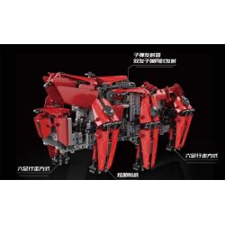 MouldKing 20005 Mould King 20005 non  ĐI BỘ XE TĂNG HET. bộ đồ chơi xếp lắp ráp ghép mô hình  WALKING TANK (HEXAPOD)、MK-HEXA Kỹ Thuật Công Nghệ Cao Mô Hình Phương Tiện 1608 khối