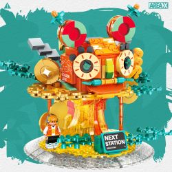 X AREA-X AX0001 0001 non  CÂY THÔNG HOO bộ đồ chơi xếp lắp ráp ghép mô hình HAPPY TIGER