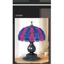 MorkModel 031023 Mork Model 031023 non  ĐÈN BÀN HÌNH BÁN NGUYỆT CỔ ĐIỂN bộ đồ chơi xếp lắp ráp ghép mô hình Creator TABLE LAMP Sáng Tạo 987 khối