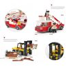 GUDI 8913 non  MÁY BAY CHỞ KHÁCH CỠ LỚN HẠ CÁNH XUỐNG SÂN bộ đồ chơi xếp lắp ráp ghép mô hình City Thành Phố 856 khối