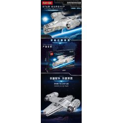MouldKing 21023 Mould King 21023 SUPER 18K K20006 20006 non  DAO CẠO bộ đồ chơi xếp lắp ráp ghép mô hình Star Wars THE RAZOR CREST Chiến Tranh Giữa Các Vì Sao 4887 khối