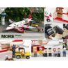 GUDI 8913 non  MÁY BAY CHỞ KHÁCH CỠ LỚN HẠ CÁNH XUỐNG SÂN bộ đồ chơi xếp lắp ráp ghép mô hình City Thành Phố 856 khối