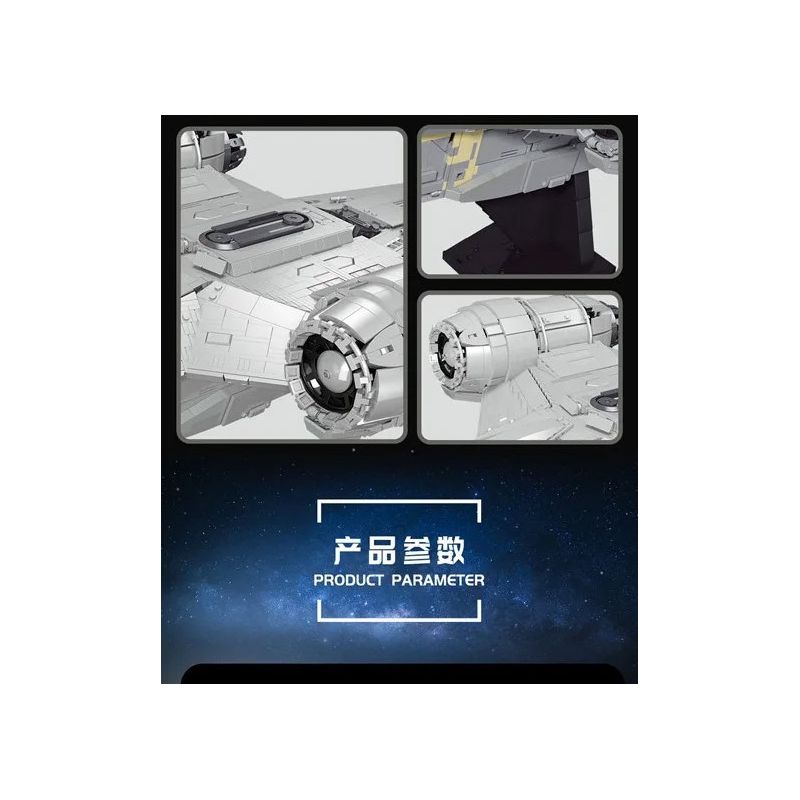 MouldKing 21023 Mould King 21023 SUPER 18K K20006 20006 non  DAO CẠO bộ đồ chơi xếp lắp ráp ghép mô hình Star Wars THE RAZOR CREST Chiến Tranh Giữa Các Vì Sao 4887 khối