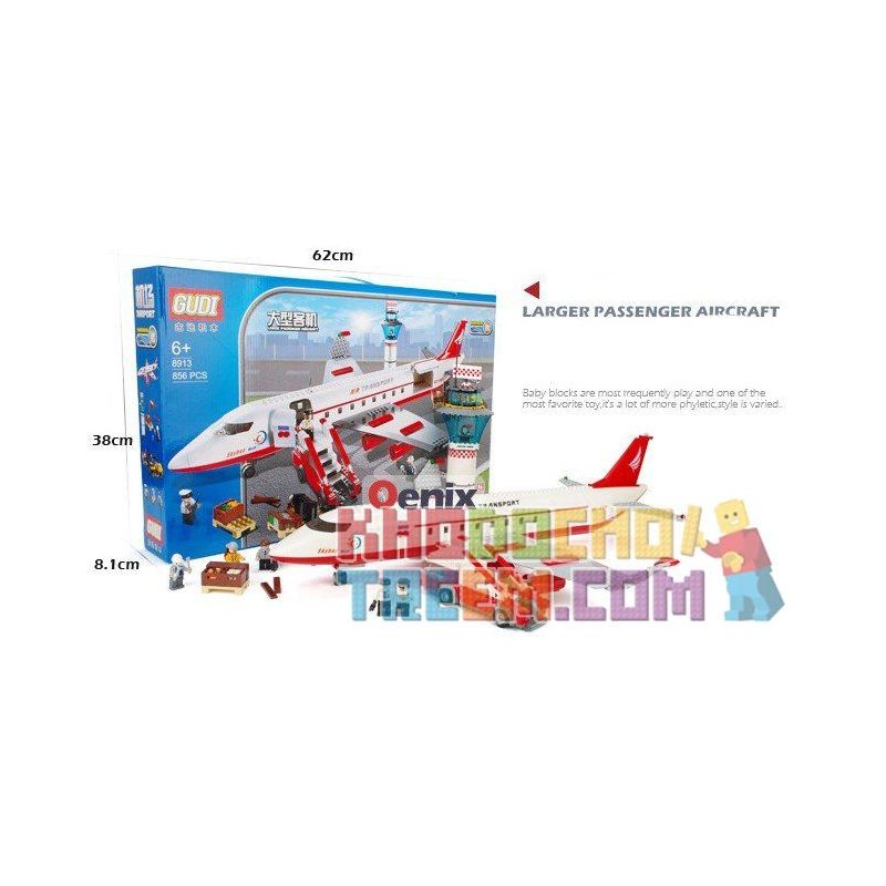 GUDI 8913 non  MÁY BAY CHỞ KHÁCH CỠ LỚN HẠ CÁNH XUỐNG SÂN bộ đồ chơi xếp lắp ráp ghép mô hình City Thành Phố 856 khối GUDI 8913 non  MÁY BAY CHỞ KHÁCH CỠ LỚN HẠ CÁNH XUỐNG SÂN bộ đồ chơi xếp lắp ráp ghép mô hình City Thành Phố 856 khối