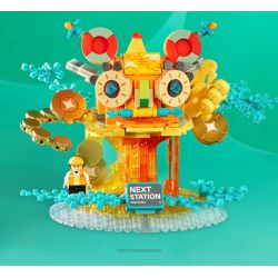 X AREA-X AX0001 0001 non  CÂY THÔNG HOO bộ đồ chơi xếp lắp ráp ghép mô hình HAPPY TIGER