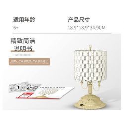 MorkModel 031022 Mork Model 031022 non  ĐÈN BÀN HÌNH TRỤ CỔ ĐIỂN bộ đồ chơi xếp lắp ráp ghép mô hình Creator TABLE LAMP Sáng Tạo 1433 khối