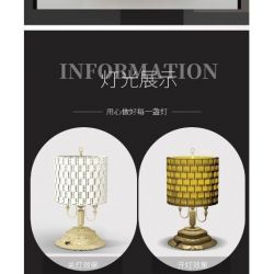 MorkModel 031022 Mork Model 031022 non  ĐÈN BÀN HÌNH TRỤ CỔ ĐIỂN bộ đồ chơi xếp lắp ráp ghép mô hình Creator TABLE LAMP Sáng Tạo 1433 khối