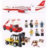 GUDI 8913 non  MÁY BAY CHỞ KHÁCH CỠ LỚN HẠ CÁNH XUỐNG SÂN bộ đồ chơi xếp lắp ráp ghép mô hình City Thành Phố 856 khối