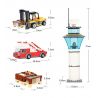 GUDI 8913 non  MÁY BAY CHỞ KHÁCH CỠ LỚN HẠ CÁNH XUỐNG SÂN bộ đồ chơi xếp lắp ráp ghép mô hình City Thành Phố 856 khối