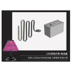 MorkModel 031021 Mork Model 031021 non  ĐÈN BÀN HÌNH THANG CỔ ĐIỂN bộ đồ chơi xếp lắp ráp ghép mô hình Creator TABLE LAMP Sáng Tạo 900 khối