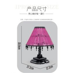 MorkModel 031021 Mork Model 031021 non  ĐÈN BÀN HÌNH THANG CỔ ĐIỂN bộ đồ chơi xếp lắp ráp ghép mô hình Creator TABLE LAMP Sáng Tạo 900 khối