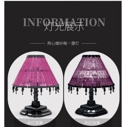 MorkModel 031021 Mork Model 031021 non  ĐÈN BÀN HÌNH THANG CỔ ĐIỂN bộ đồ chơi xếp lắp ráp ghép mô hình Creator TABLE LAMP Sáng Tạo 900 khối