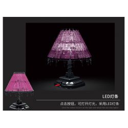 MorkModel 031021 Mork Model 031021 non  ĐÈN BÀN HÌNH THANG CỔ ĐIỂN bộ đồ chơi xếp lắp ráp ghép mô hình Creator TABLE LAMP Sáng Tạo 900 khối