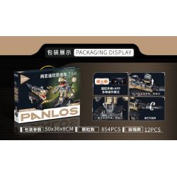 PanlosBrick 615006 Panlos Brick 615006 non  XE KHỦNG LONG ĐIỀU KHIỂN TỪ XA HAI THAY ĐỔI TYRANNOSAURUS REX bộ đồ chơi xếp lắp ráp ghép mô hình  Kỹ Thuật Công Nghệ Cao Mô Hình Phương Tiện 854 khối