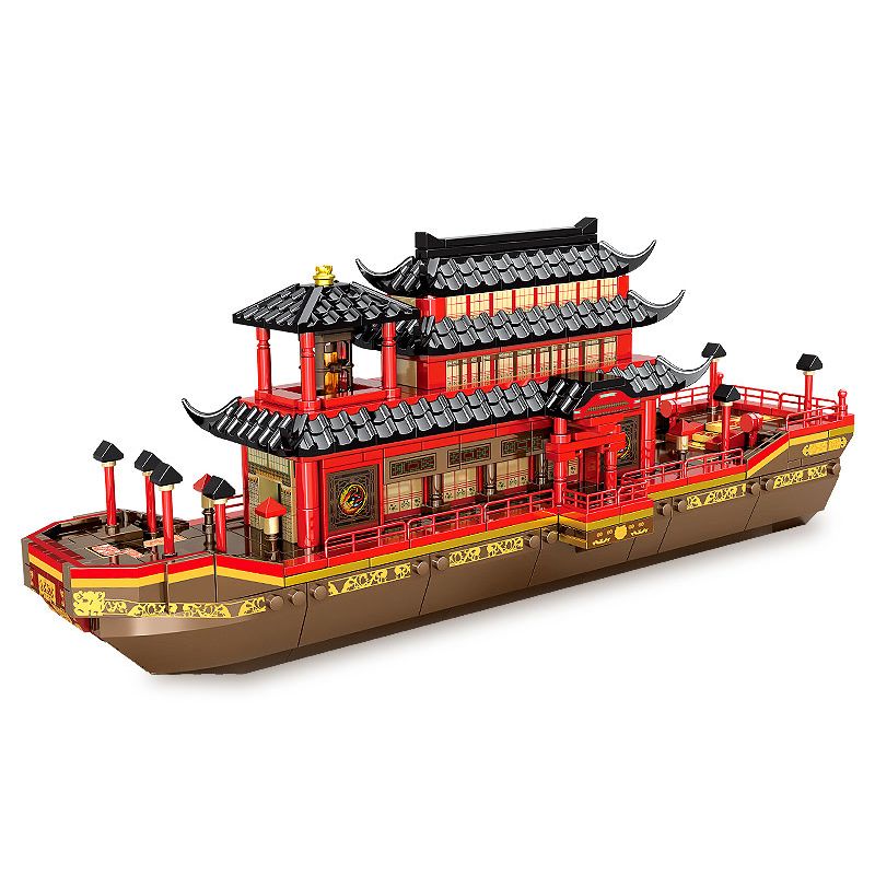 SEMBO 609008 non Lego TRANH THUYỀN bộ đồ chơi xếp lắp ráp ghép mô hình 832 khối