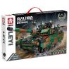 LE YI 66027 non  XE TĂNG BỌC THÉP BÁNH XÍCH LEOPARD 2A7 bộ đồ chơi xếp lắp ráp ghép mô hình Military Army TRACKED ARMORED TANK Quân Sự Bộ Đội 1406 khối
