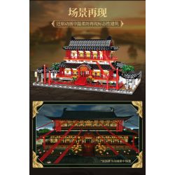 SEMBO 609007 non  QUẢNG TRƯỜNG NHẸ NHÀNG bộ đồ chơi xếp lắp ráp ghép mô hình 1265 khối