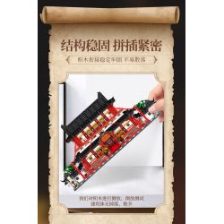 SEMBO 609007 non  QUẢNG TRƯỜNG NHẸ NHÀNG bộ đồ chơi xếp lắp ráp ghép mô hình 1265 khối