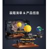 CADA DOUBLEE C71004 71004 non  BỘ ĐỒ HỆ MẶT TRỜI bộ đồ chơi xếp lắp ráp ghép mô hình EARTH MOON AND SUN ORRERY 865 khối