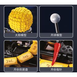 CADA DOUBLEE C71004 71004 non  BỘ ĐỒ HỆ MẶT TRỜI bộ đồ chơi xếp lắp ráp ghép mô hình EARTH MOON AND SUN ORRERY 865 khối