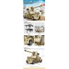 Kazi KY84115 84115 non  XE RADAR SÓNG MÉT KẾT HỢP 4 bộ đồ chơi xếp lắp ráp ghép mô hình Military Power Sức Mạnh Quân Sự 697 khối