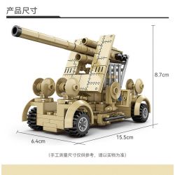 Kazi KY84115 84115 non  XE RADAR SÓNG MÉT KẾT HỢP 4 bộ đồ chơi xếp lắp ráp ghép mô hình Military Power Sức Mạnh Quân Sự 697 khối