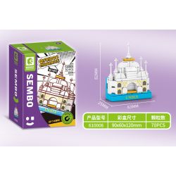 SEMBO 610002 non  HÒN NGỌC PHƯƠNG ĐÔNG bộ đồ chơi xếp lắp ráp ghép mô hình Fridge Refrigerator Magnets FRIDGE MAGNETS Nam Châm Dính Tủ Lạnh 59 khối