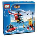 GUDI 9211 non Lego TRỰC THĂNG CA NÔ CỨU HỎA GIÀN KHOAN DẦU bộ đồ chơi xếp lắp ráp ghép mô hình City FIREMAN SEA RESCUE Thành Phố 197 khối