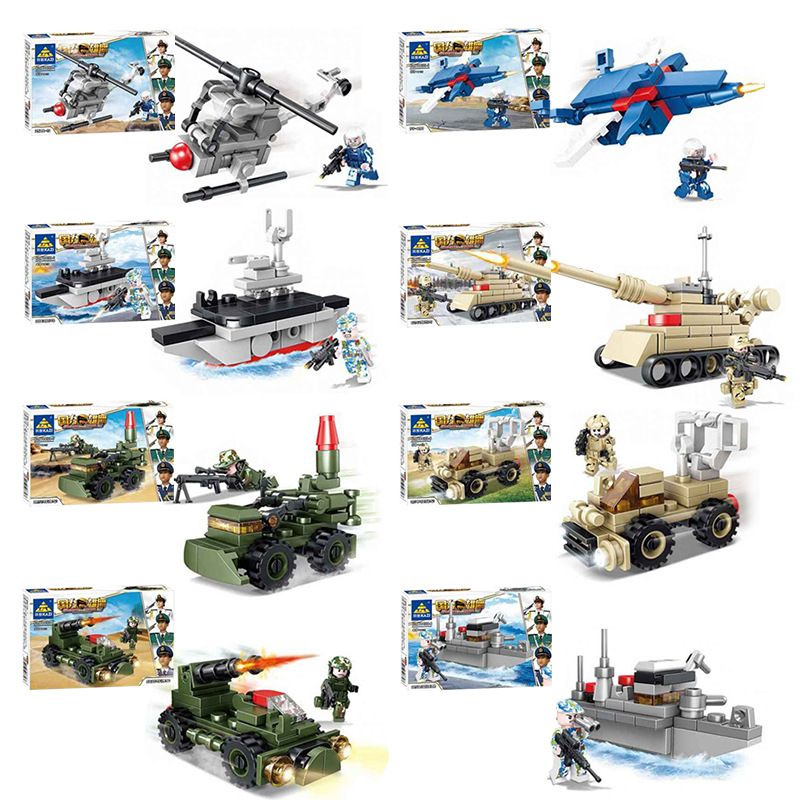 Kazi KY84109 84109 non  PHÍ LẮP RÁP ĐƯỜNG BIỂN BỘ VÀ HÀNG KHÔNG 8 MẪU bộ đồ chơi xếp lắp ráp ghép mô hình Military Power Sức Mạnh Quân Sự