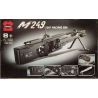 PANGU PG-15003 15003 PG15003 non  M249 SÚNG MÁY NHẸ bộ đồ chơi xếp lắp ráp ghép mô hình Gun M249 LIGHT MACHINE GUN 1280 khối