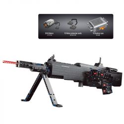 PANGU PG-15003 15003 PG15003 non  M249 SÚNG MÁY NHẸ bộ đồ chơi xếp lắp ráp ghép mô hình Gun M249 LIGHT MACHINE GUN 1280 khối