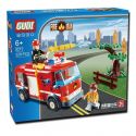 GUDI 9212 non Lego XE CỨU HỎA PHUN NƯỚC CHỮA CHÁY CÂY bộ đồ chơi xếp lắp ráp ghép mô hình City FIREMAN THE WATER SPRAY TRUCK Thành Phố 229 khối