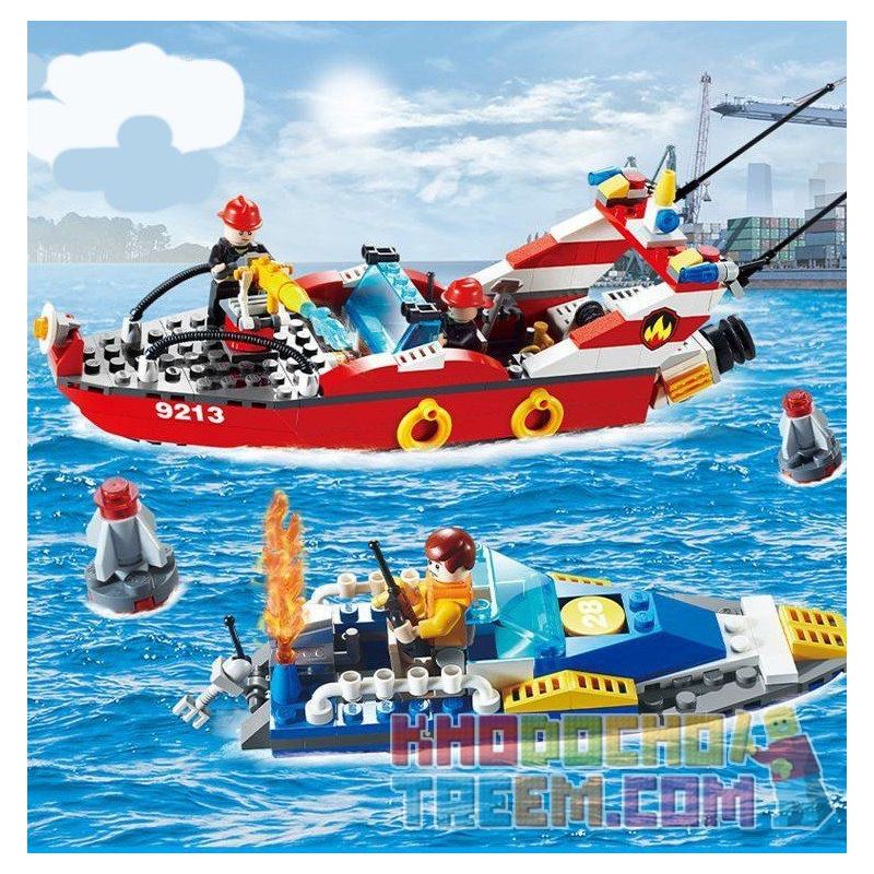 GUDI 9213 non  XUỒNG CỨU HỎA CHỮA CHÁY CANO bộ đồ chơi xếp lắp ráp ghép mô hình City FIREMAN THE WATER SPRAY BOAT Thành Phố 315 khối GUDI 9213 non  XUỒNG CỨU HỎA CHỮA CHÁY CANO bộ đồ chơi xếp lắp ráp ghép mô hình City FIREMAN THE WATER SPRAY BOAT Thành Phố 315 khối