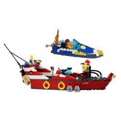 GUDI 9213 Xếp hình kiểu Lego CITY Fireman The Water Spray Fire Boat Fire Team Fireboat Xuồng Cứu Hỏa Chữa Cháy Cano 315 khối