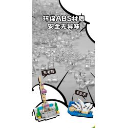 SEMBO 610001 non  ĐỒNG HỒ LỚN bộ đồ chơi xếp lắp ráp ghép mô hình Fridge Refrigerator Magnets FRIDGE MAGNETS Nam Châm Dính Tủ Lạnh 65 khối