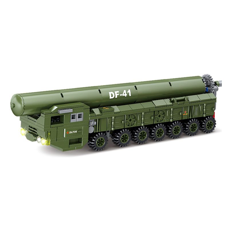 Kazi KY84102 84102 non Lego XE TÊN LỬA DONGFENG 41 bộ đồ chơi xếp lắp ráp ghép mô hình Military Power Sức Mạnh Quân Sự 362 khối