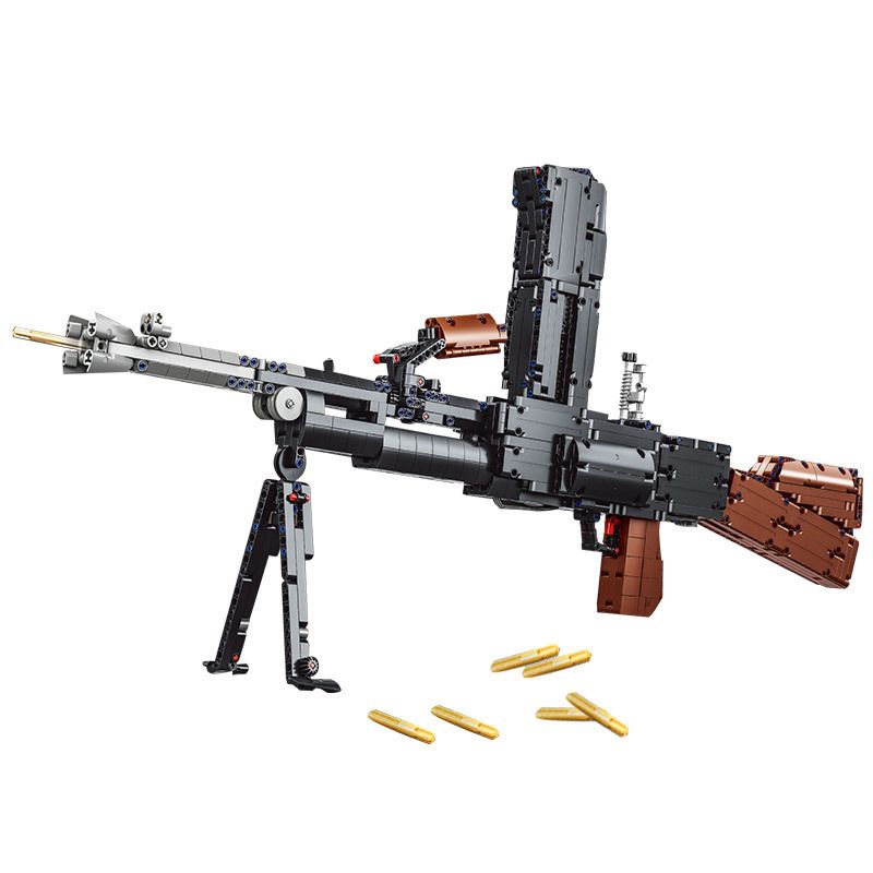 PANGU PG-15002 15002 PG15002 non  SÚNG MÁY NHẸ bộ đồ chơi xếp lắp ráp ghép mô hình ELECTRIC CONTINUOUS FIRING MACHINE GUN BREN MK 1785 khối