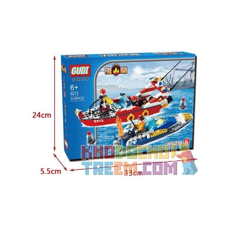 GUDI 9213 non  XUỒNG CỨU HỎA CHỮA CHÁY CANO bộ đồ chơi xếp lắp ráp ghép mô hình City FIREMAN THE WATER SPRAY BOAT Thành Phố 315 khối GUDI 9213 non  XUỒNG CỨU HỎA CHỮA CHÁY CANO bộ đồ chơi xếp lắp ráp ghép mô hình City FIREMAN THE WATER SPRAY BOAT Thành Phố 315 khối