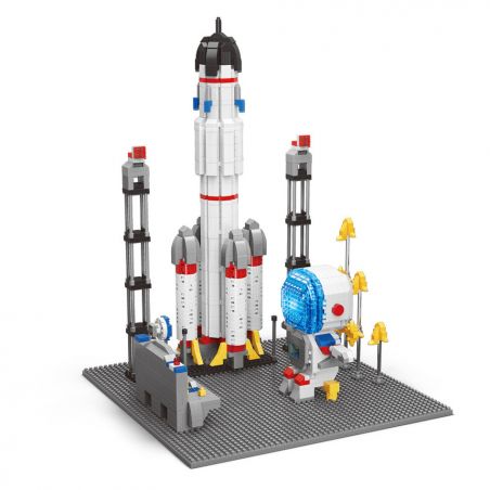 MOYU BLOCK MY95002 95002 non  PHI HÀNH GIA VÀ PHÓNG TÊN LỬA bộ đồ chơi xếp lắp ráp ghép mô hình UNIVERSE TRIP 1997 khối