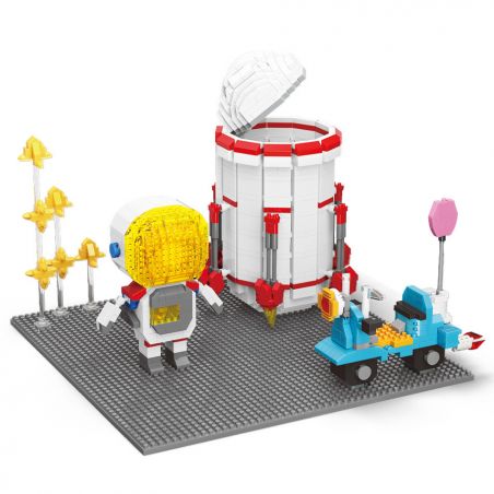 MOYU BLOCK MY95001 95001 non  PHI HÀNH GIA VÀ VIÊN NANG KHÔNG GIAN bộ đồ chơi xếp lắp ráp ghép mô hình UNIVERSE TRIP 1546 khối