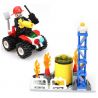 GUDI 9214 non  TRỰC THĂNG CỨU HỎA GIẾNG DẦU bộ đồ chơi xếp lắp ráp ghép mô hình City FIREMAN FIRE HEAVY HELICOPTOR Thành Phố 374 khối