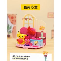 KEEPPLEY K20223 20223 non  POKÉMON NHÀN NHÃ XÂY LÂU ĐÀI CÁT bộ đồ chơi xếp lắp ráp ghép mô hình Movie & Game Phim Và Trò Chơi