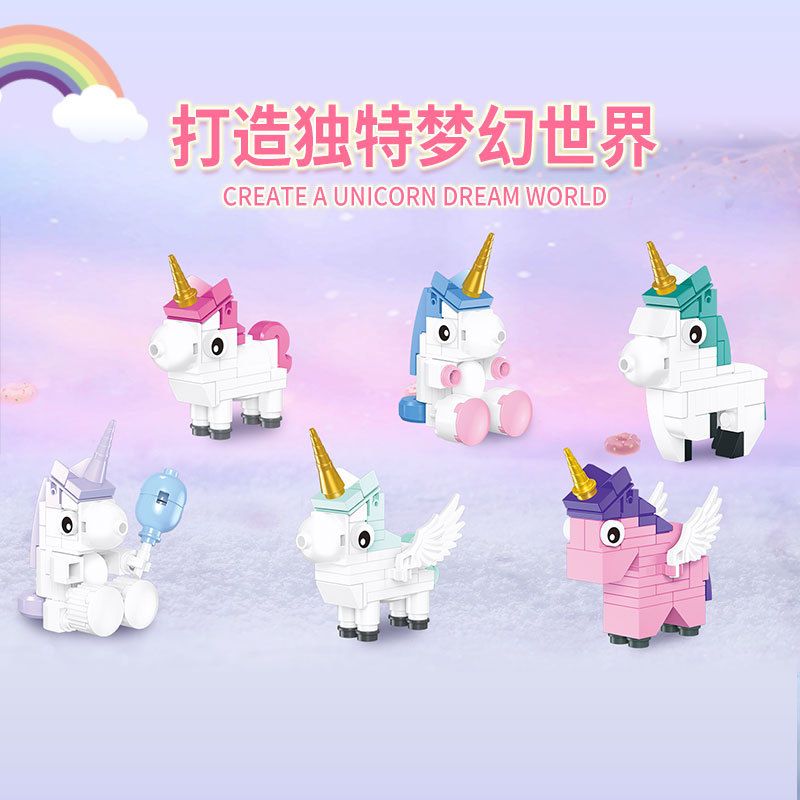 XINGBAO XB non Lego UNICORN UNICORN 6. bộ đồ chơi xếp lắp ráp ghép mô hình 269 khối