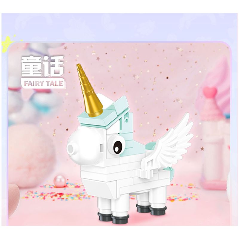 XINGBAO XB non  UNICORN UNICORN 6. bộ đồ chơi xếp lắp ráp ghép mô hình 269 khối